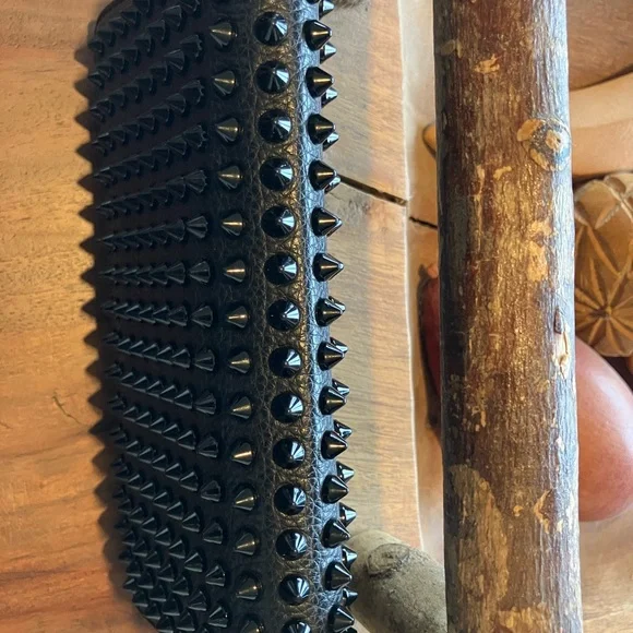 Christian Louboutin Black Studded Wallet - Picture 9 of 10